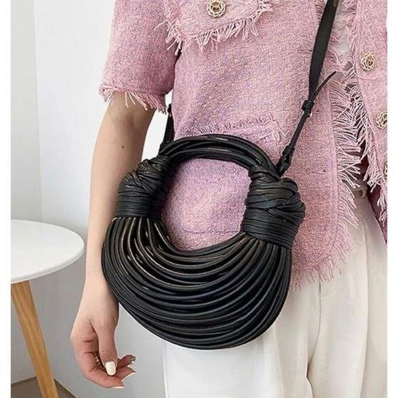 LICORICE BAG - NWT Adorable & Unusual PU Vegan Satchel/Crossbody. LOVE THIS ♥️ - Picture 15 of 16